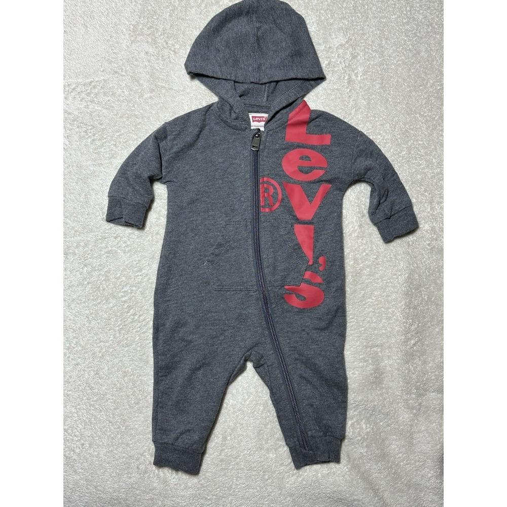 Levi's Baby Romper 3 Months Gently Used Gray And Red